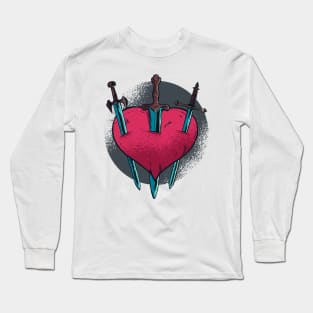 Stabbed heart Long Sleeve T-Shirt